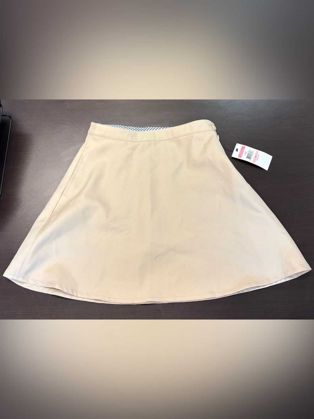Tommy Hilfiger Girls School Uniform Khaki Skirt - Size 10 NWT New!